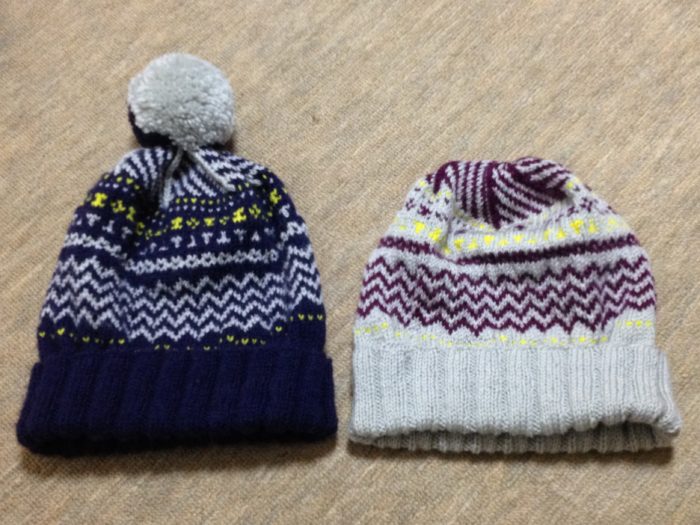 バニラアイス色の帽子-4【冬の日の編みもの】